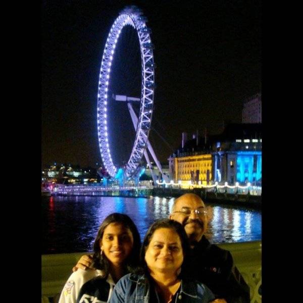 London Eye with family