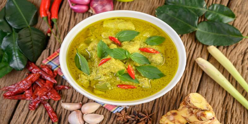 Green Thai Curry representational image
