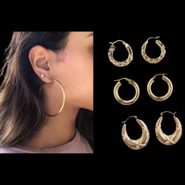 Hoop earrings in fashion