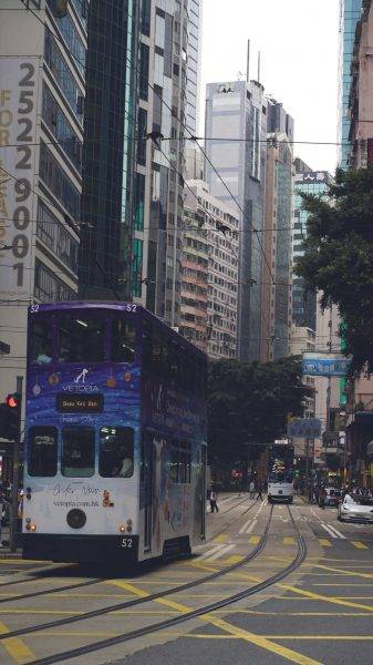 Hong Kong Tram by Ajay Jakhi
