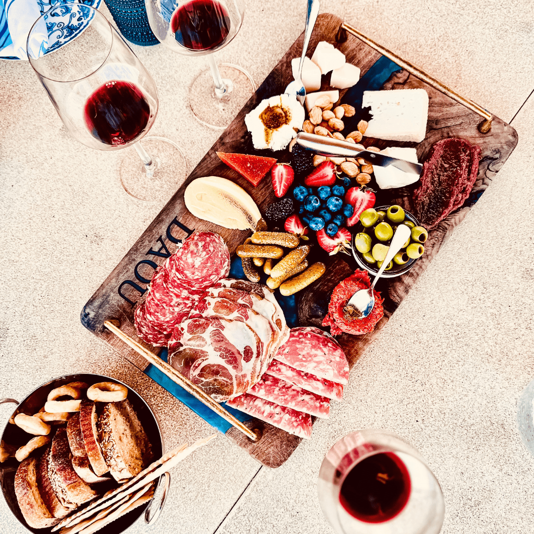 Charcuterie platter at Daou Vineyard