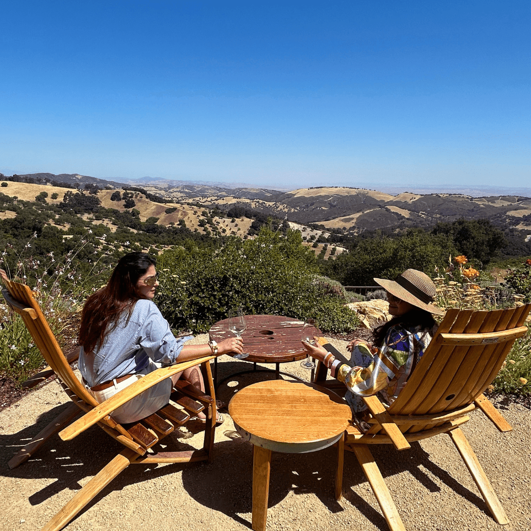 Soaking in the view from Daou Vineyard