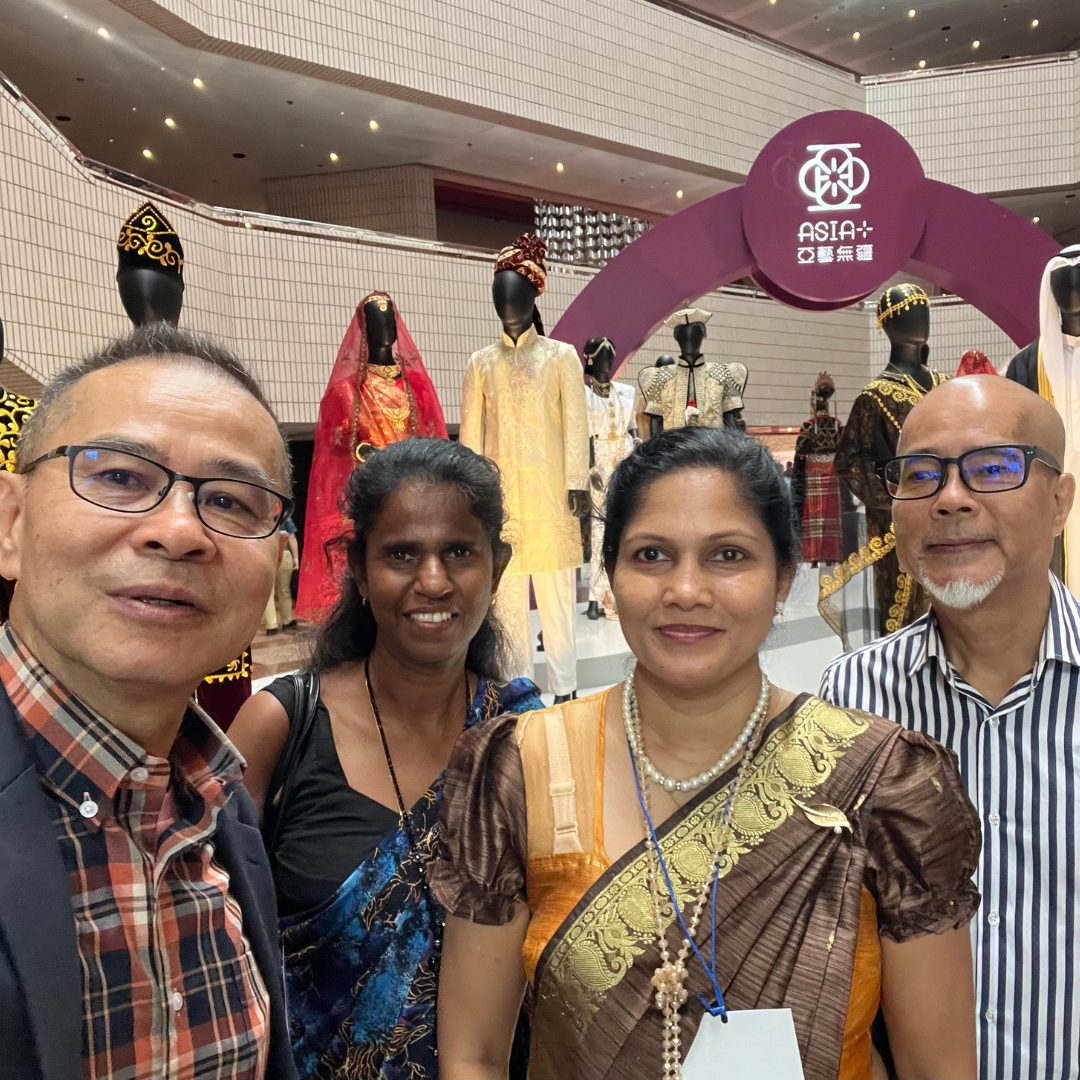 At a cultural event with peers