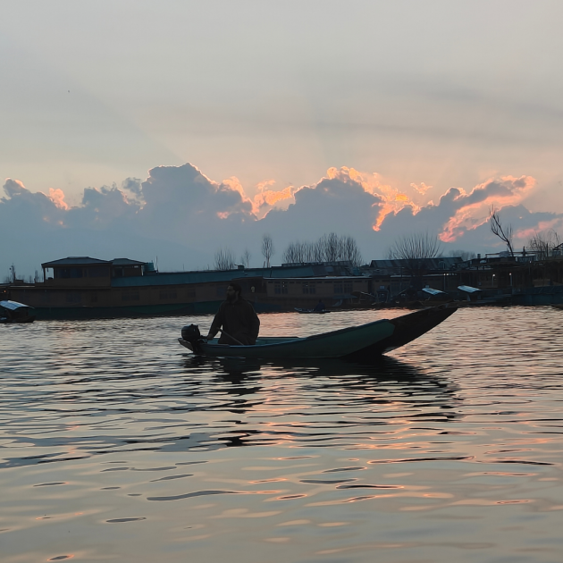 Shikara at Dal Lake